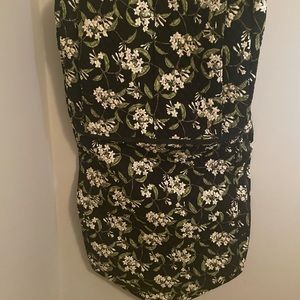 Vera Bradley Jasmine Black/White Floral Hanging Garment Bag (retired) 2003